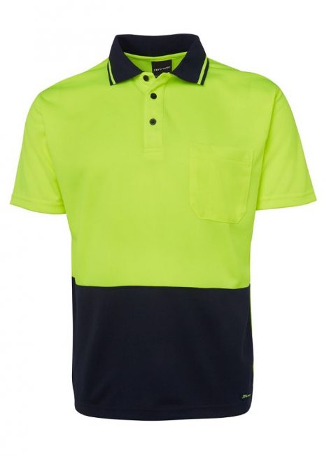 6HVNC Adults Hi-Vis Non Cuff Traditional Polo
