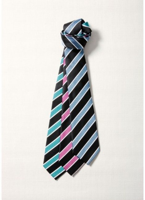 99103 Mens Wide Contrast Stripe Tie