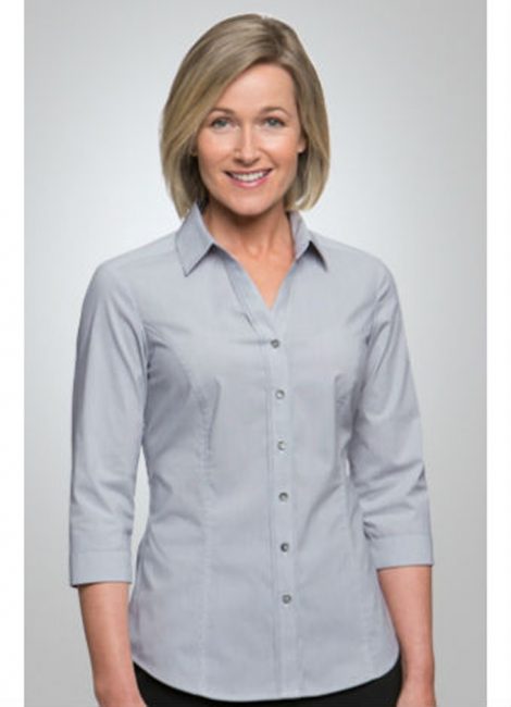 2265 City Stretch Pinfeather 3/4 Sleeve
