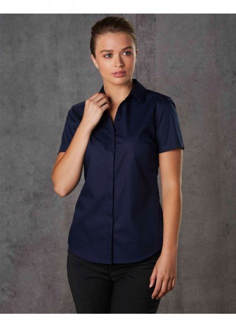 M8110S BARKLEY LADIES TAPED SEAM SHORT SLEEVE SHIRT