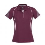 Maroon/White